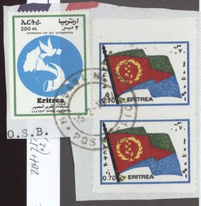 Eritrea, Sc #204,207(2), Used, on piece