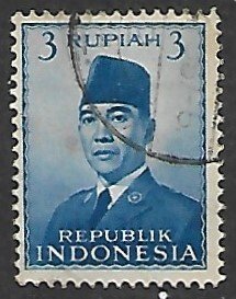 Indonesia # 392 - President Sukarno - used.....{GR46}