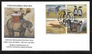 UN Vienna 146a 1993 Endangered Species WFUNA Cachet FDC First Day Cover