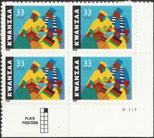 # 3368 MINT NEVER HINGED KWANZAA