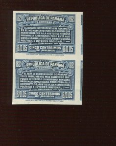 Panama 225 Centenary of Independence India Plate Proof on Card Pair of 2 Stamps