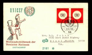 Germany 1966 UNICEF FDC - L11581