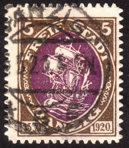 1921, Danzig, 5pfg, Used, Sc 49