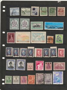 Collection 2 Pages of Worldwide Stamps  (62 ) Used, Unused and MNH