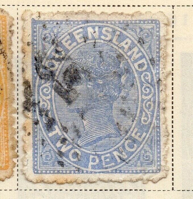 Queensland 1887-89 Early Issue Fine Used 2d. 326881