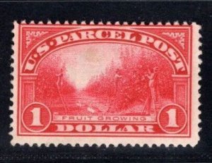 MOMEN: US STAMPS #Q12 $1 PARCEL POST MINT OG H $260 LOT #84289-12