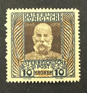 AUSTRIA, #127, 10K Franz Josef issue “Nachdruck” (Reprint)