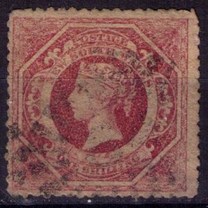 NEW SOUTH WALES Michel 30aC Carmine Rose Perf 13 F-VF