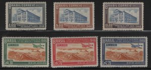 BRAZIL    644-649   MINT HINGED SHORT SET