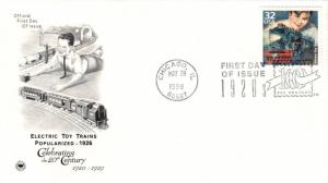 #3184d Electric Toy Trains PCS FDC