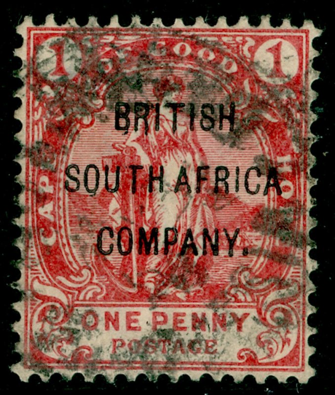 RHODESIA SG59, 1d Rose-Red, USED. Cat £28.