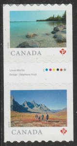 Canada 3139 3143 Far & Wide coil gutter pair MNH 2019