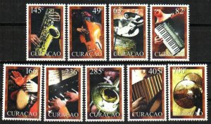 Curacao Stamp 19-27  - Musical Instruments 
