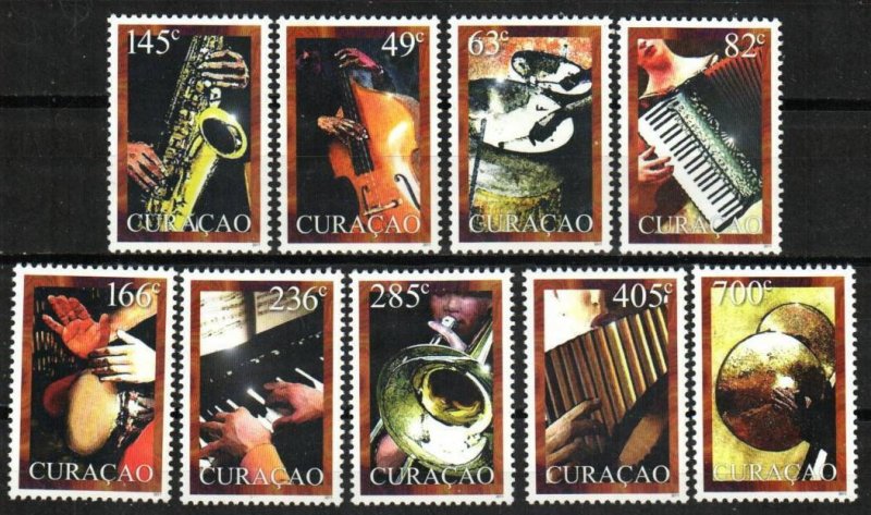 Curacao Stamp 19-27  - Musical Instruments