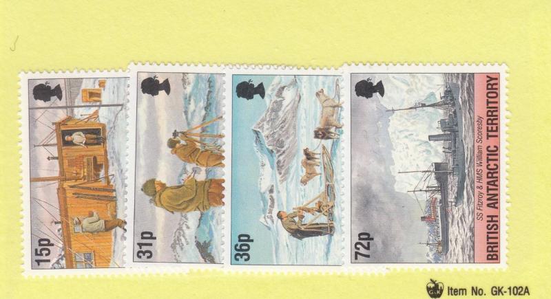 BRITISH ANTARCTIC TERRITORY  # 214-217 VF-MNH  15,31,36,72p OPERATION TABERIN