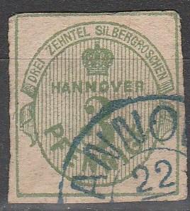 Hanover #25 F-VF Used CV $60.00  (A4764)