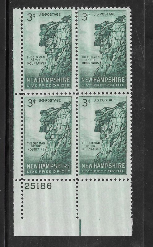 #1068 MNH Plate Block