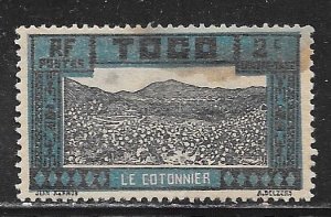 Togo J9: 2c Cotton Fiekd, MH, VF, gum dist.