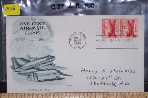 #C37, FDC, L.P., AM, CV=$4.00, (2012)