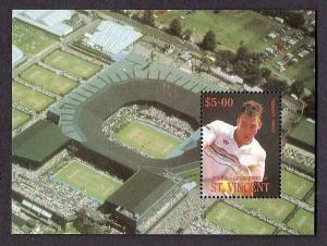 ST. VINCENT 1986 SPORT, TENNIS PLAYER - IVAN LENDL, STADIUM M/S MNH ** # 5631