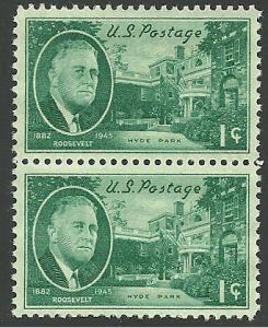 US Cat # 930, Roosevelt - Pair, MNH*-
