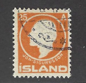 Iceland SC#91 Used F-VF SCV$52.50....Fill a Great Spot!