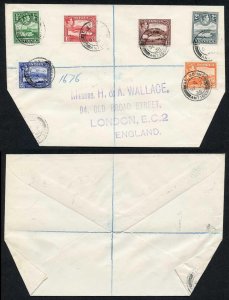 Antigua SG98/103 KGVI Part Set on Cover to England 