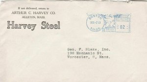 U.S. ARTHUR C. HARVEY CO. Allston 1943 Harvey Steel. Meter Mail Cover Ref 47778