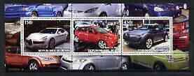 BENIN - 2003 - Modern Cars - Perf 3v Sheet - MNH - Private Issue