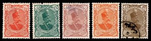 Iran Scott#145-149 SET - HAND  MIXED NEW & USED - FAULTS - CV$257.00