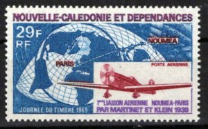 New Caledonia C62 MNH Air Post World Map Aviation Planes ZAYIX 0524S0416