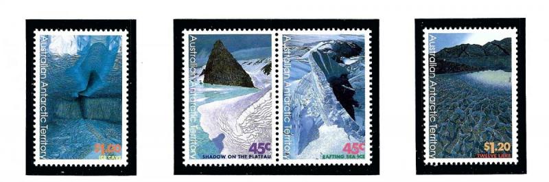 Australian Antarctic Terr L98-101 MNH 1996 Various Ice Scenes