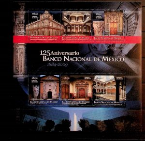 MEXICO Sc 2619 NH SOUVENIR SHEET OF 2009 - BANK - (CT5)