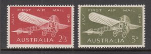 Australia 382-383 Airplanes MNH VF