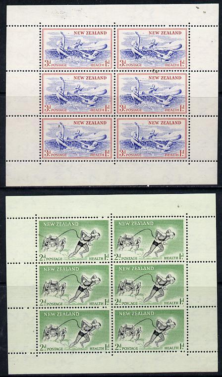 New Zealand 1957 Health - Life-savers & Children set ...