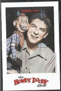 MONGOLIA - 1998 - The Howdy Doody Show  - Perf Souv Sheet #3 - Mint Never Hinged