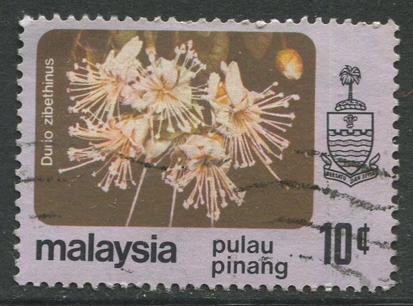 STAMP STATION PERTH Penang #84 Flower Type Definitive Used 1979