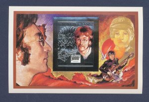 BURKINA FASO - Scott 1034 - MNH  silver S/S - John Lennon - 1995