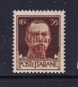 Kotor,German Occ.WW2 an italy 30c overprinted MH