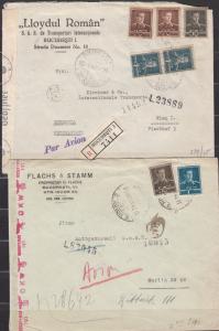 Romania - 1942/1943 censored cover lot (2585)