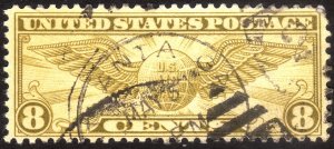 1932, US 8c, Winged Globe, Used, Sc C17