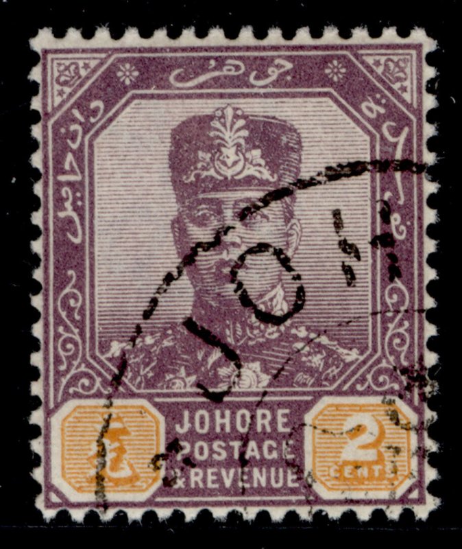 MALAYSIA - Johore EDVII SG62, 2c dull purple & orange, VERY FINE USED.