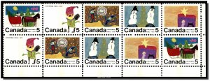 Canada - 519p-523p (523ap) LR MNH - Christmas (1970) 5¢  CV 12.00$