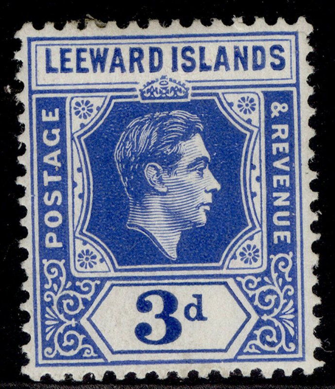 LEEWARD ISLANDS GVI SG108, 3d bright blue, M MINT.