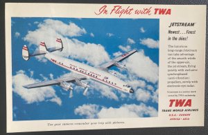 1963 Frankfurt Germany Postcard Cover To Washington Usa Trans World Airlines TWA