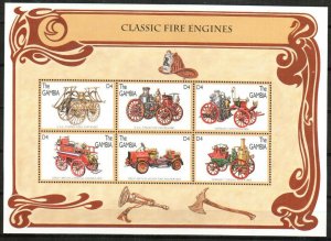 Gambia Stamp 1747  - Classic fire engines