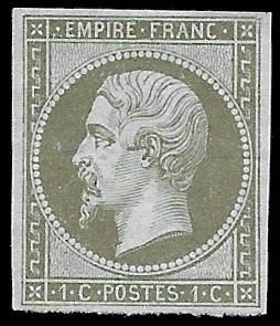 1860 France Sc# 12 Mng Gem No Faults