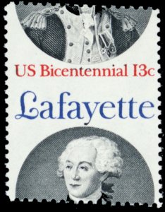 1716, Fantastic Misperf Freak Error Mint NH 13¢ Lafayette * Stuart Katz