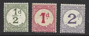 Bechuanaland Protectorate SC J4-J6 OG VF