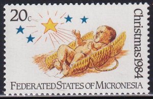 US 22,C7-9 Trust Territories Micronesia NH VF Christmas